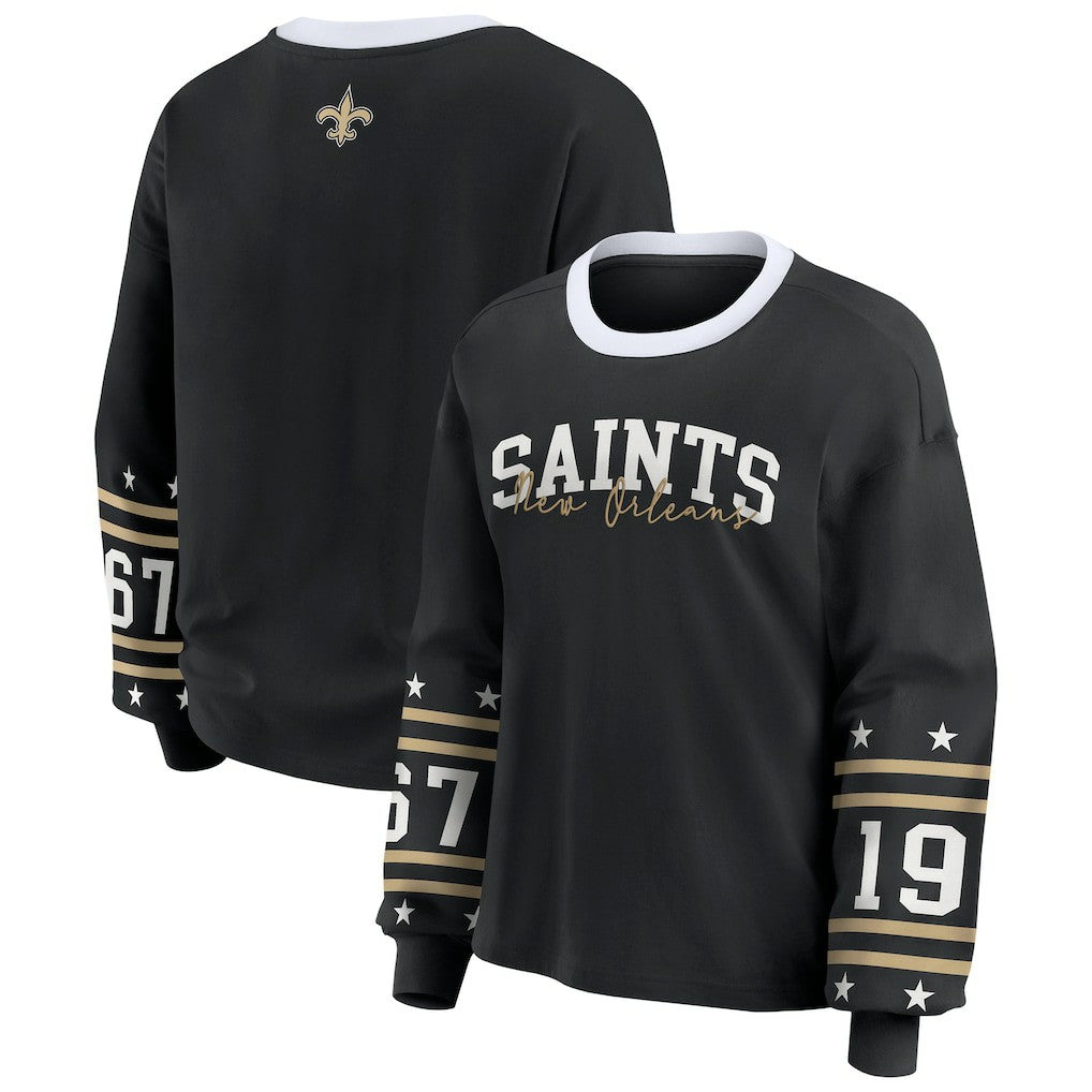 NFL New Orleans Saints WEAR by Erin Andrews Women's Sport Long-Sleeve T-Shirt