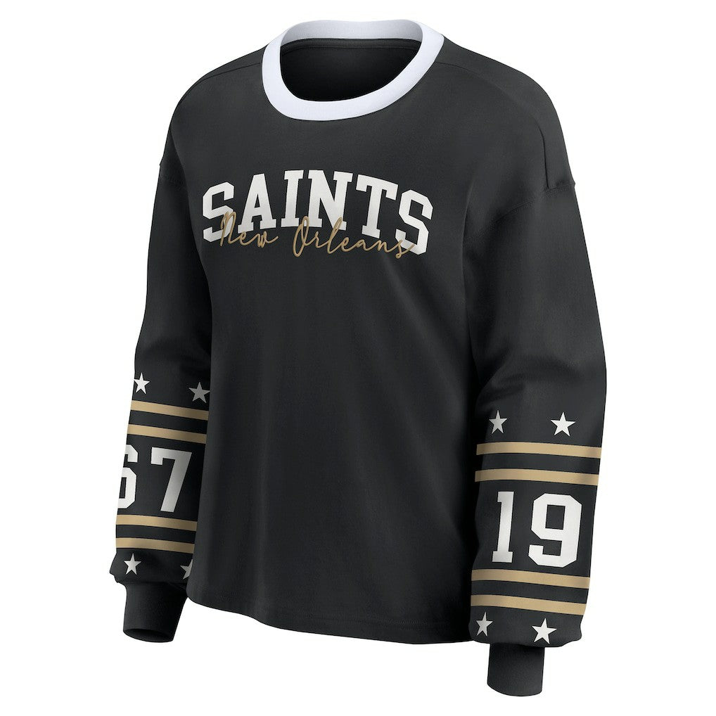 NFL New Orleans Saints WEAR by Erin Andrews Women's Sport Long-Sleeve T-Shirt