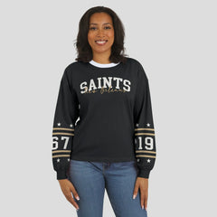 NFL New Orleans Saints WEAR by Erin Andrews Women's Sport Long-Sleeve T-Shirt