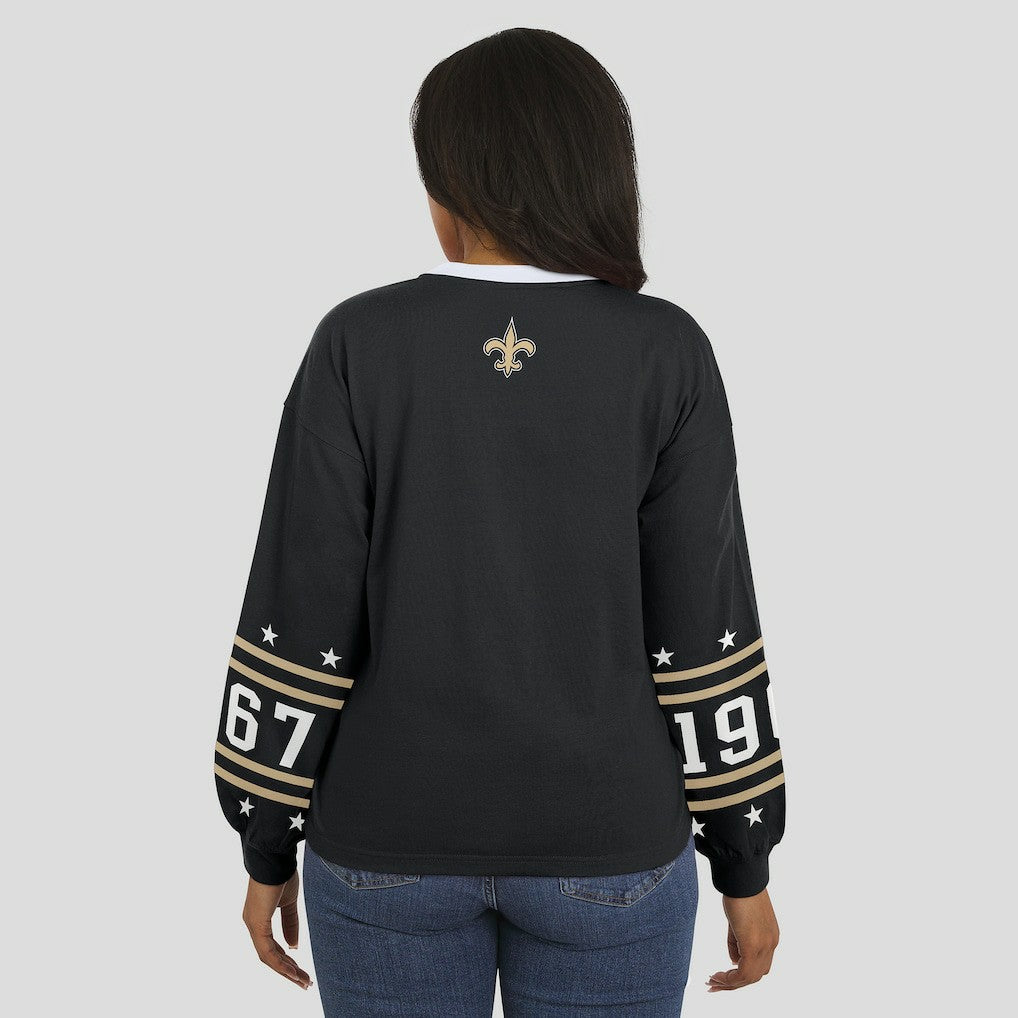 NFL New Orleans Saints WEAR by Erin Andrews Women's Sport Long-Sleeve T-Shirt