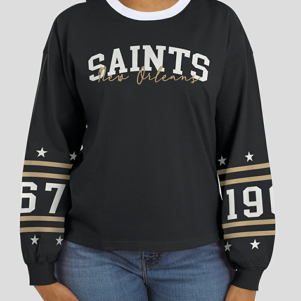 NFL New Orleans Saints WEAR by Erin Andrews Women's Sport Long-Sleeve T-Shirt