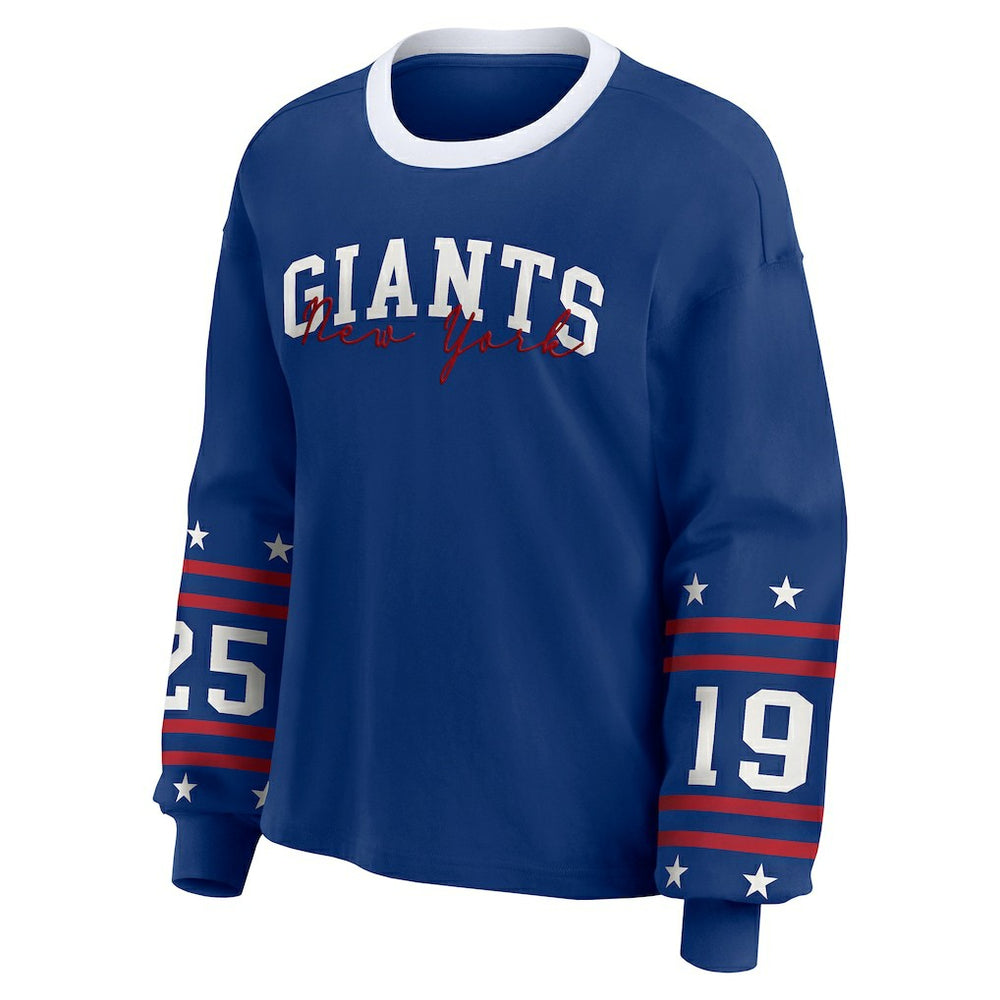 NFL New York Giants WEAR by Erin Andrews Women's Sport Long-Sleeve T-Shirt