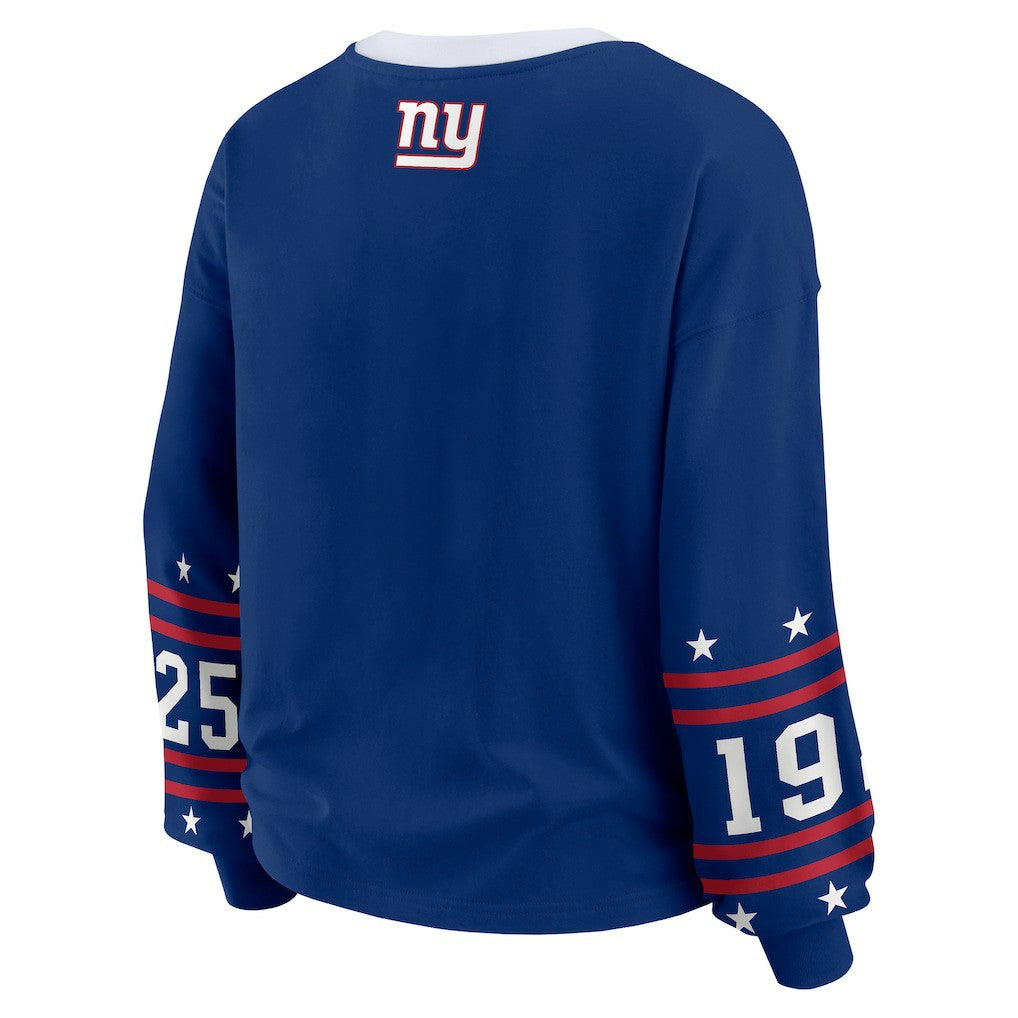 NFL New York Giants WEAR by Erin Andrews Women's Sport Long-Sleeve T-Shirt