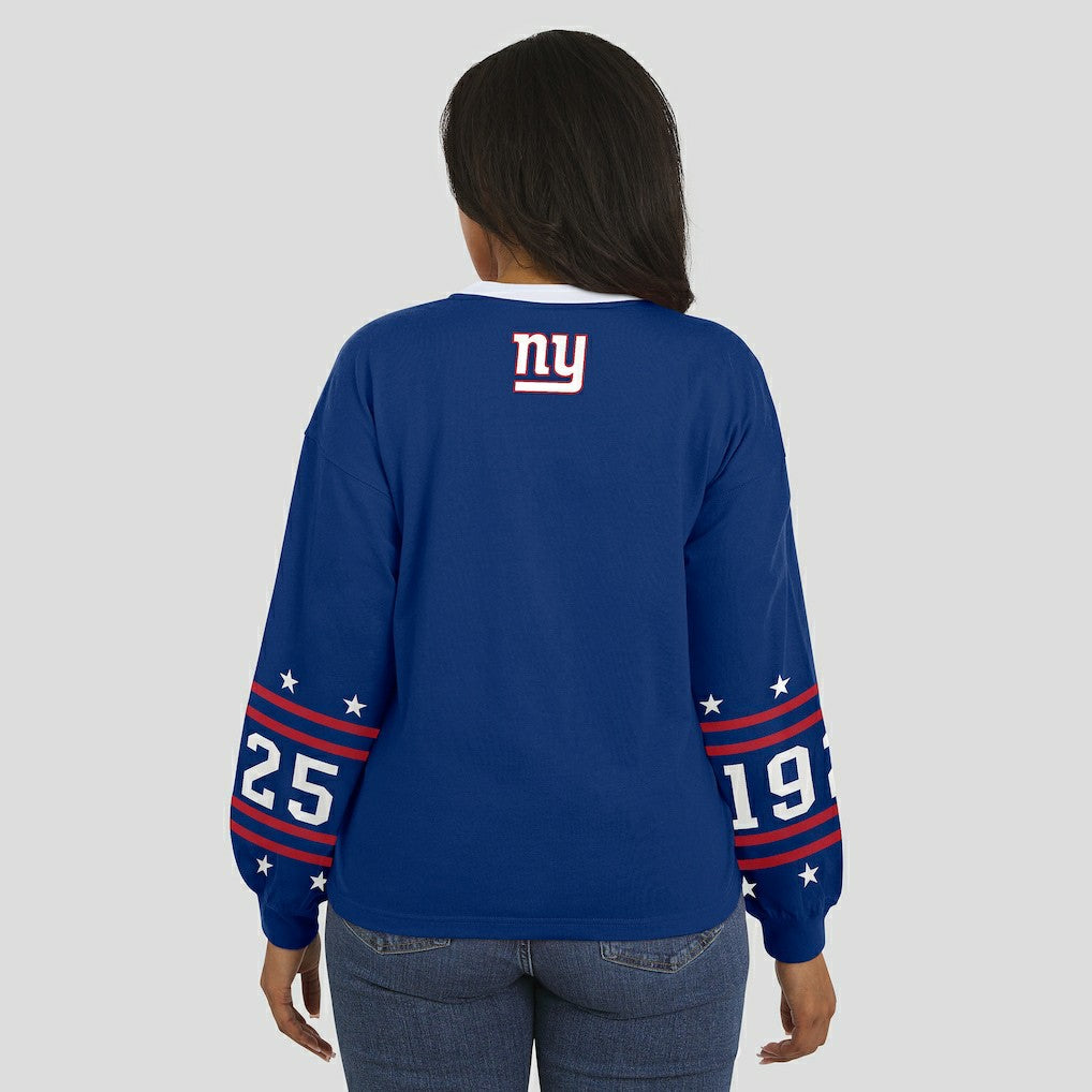 NFL New York Giants WEAR by Erin Andrews Women's Sport Long-Sleeve T-Shirt