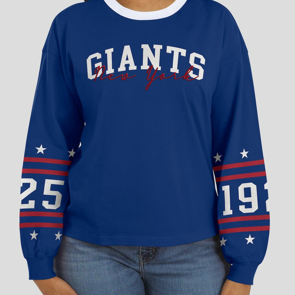 NFL New York Giants WEAR by Erin Andrews Women's Sport Long-Sleeve T-Shirt