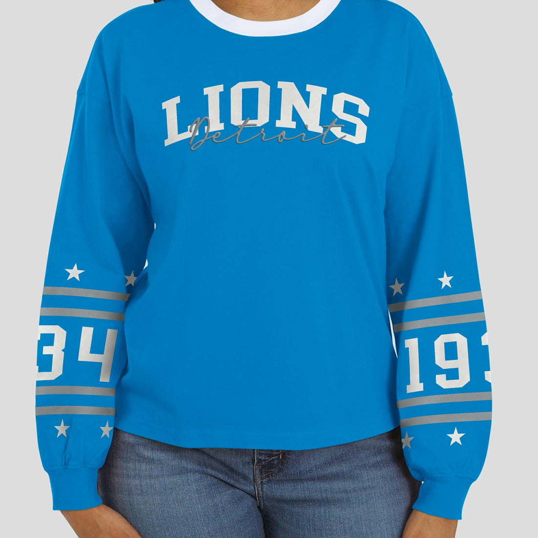 NFL Detroit Lions WEAR by Erin Andrews Women's Sport Long-Sleeve T-Shirt