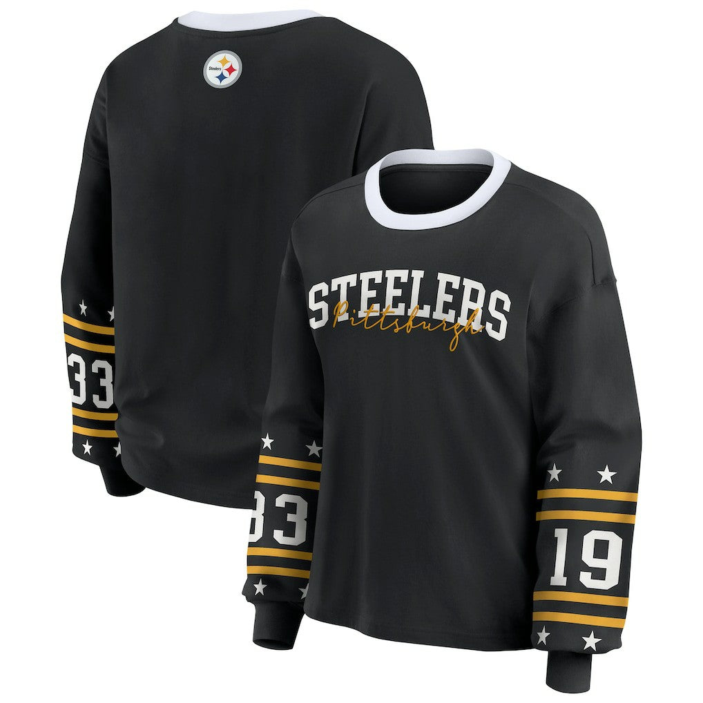 NFL Pittsburgh Steelers WEAR by Erin Andrews Women's Sport Long-Sleeve T-Shirt
