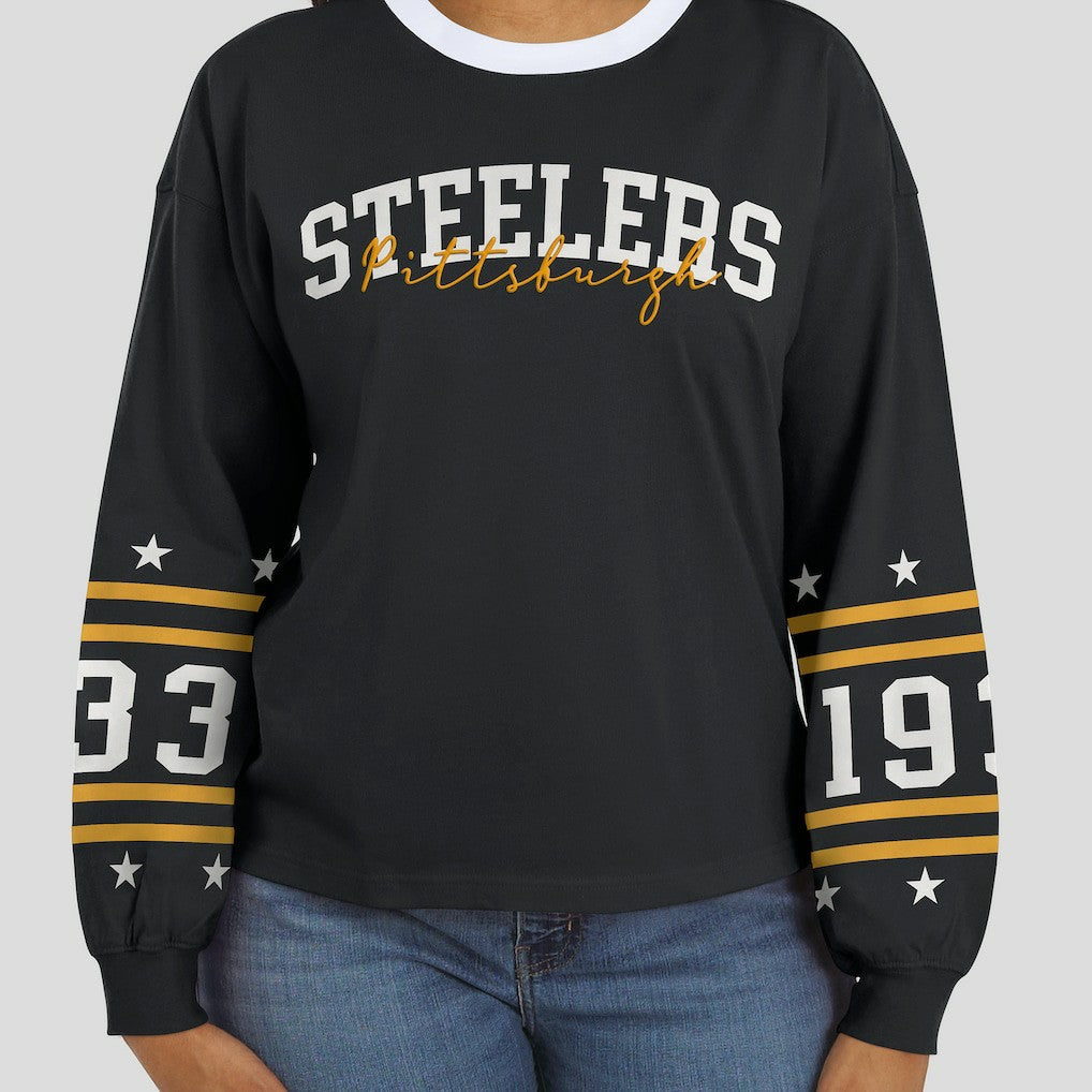 NFL Pittsburgh Steelers WEAR by Erin Andrews Women's Sport Long-Sleeve T-Shirt