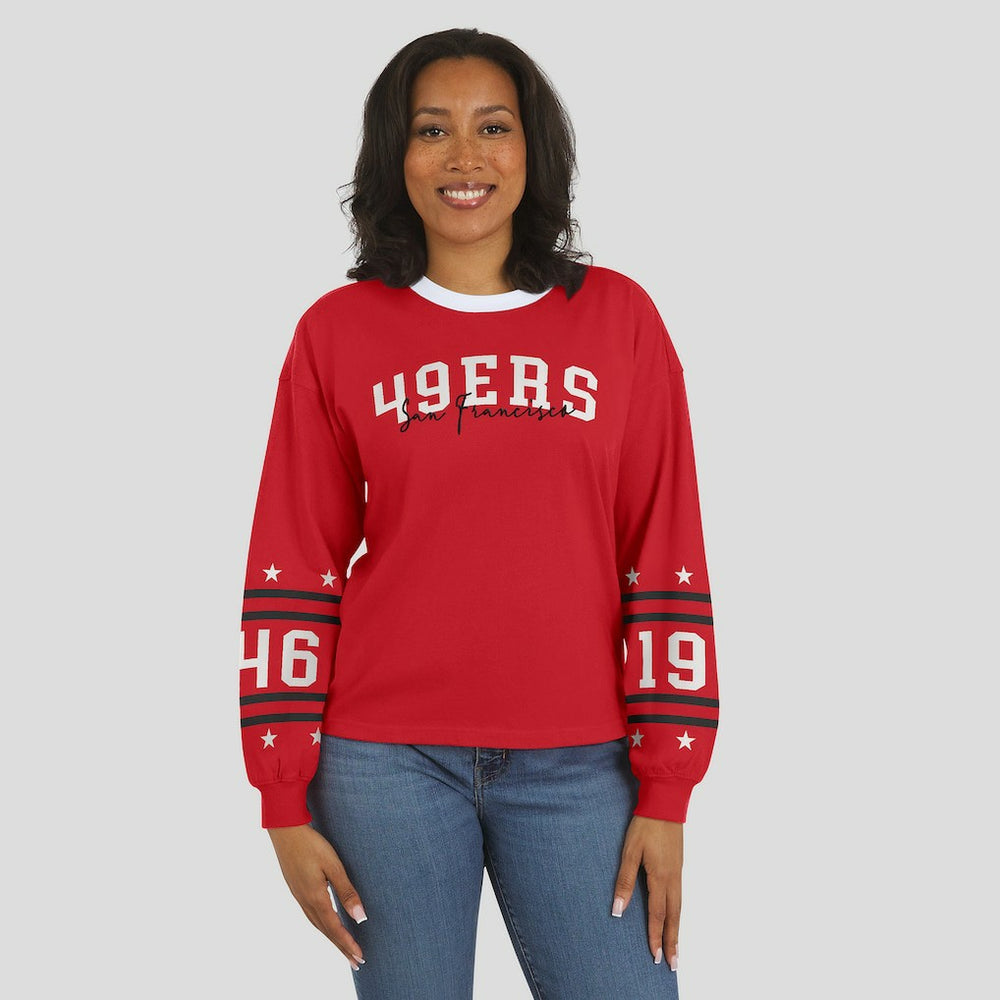 NFL San Francisco 49ers WEAR by Erin Andrews Women's Sport Long-Sleeve T-Shirt