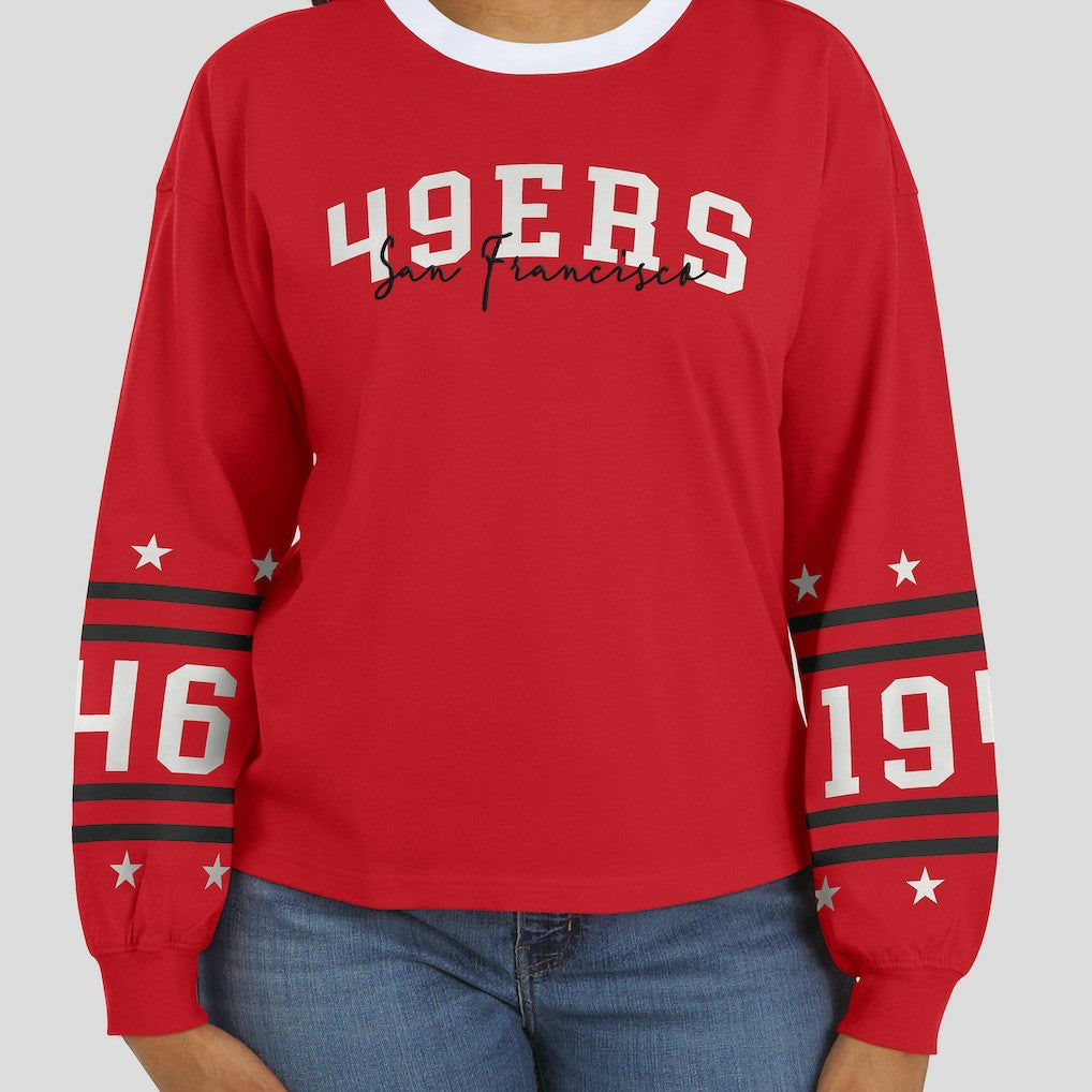 NFL San Francisco 49ers WEAR by Erin Andrews Women's Sport Long-Sleeve T-Shirt