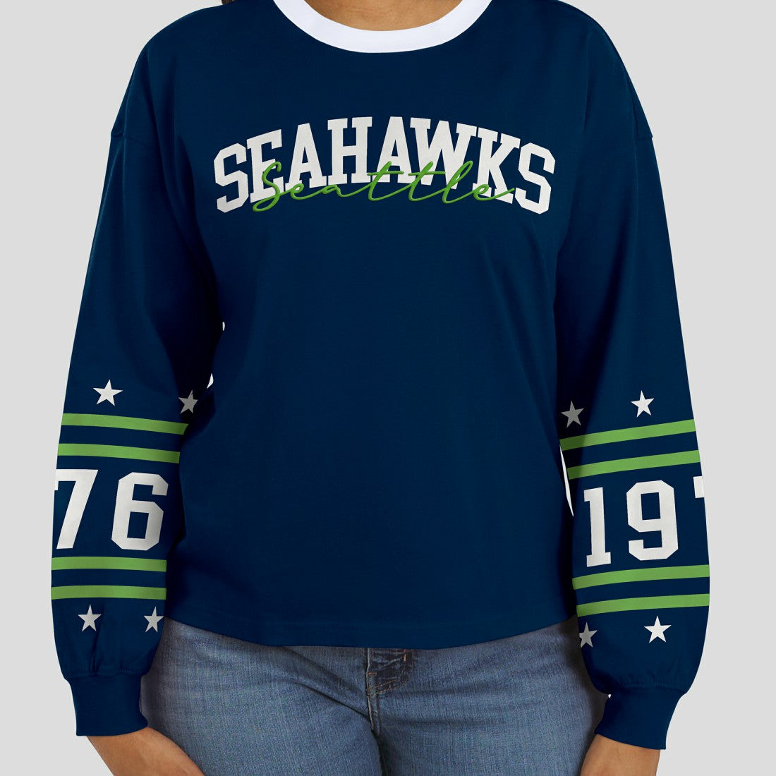 NFL Seattle Seahawks WEAR by Erin Andrews Women's Sport Long-Sleeve T-Shirt
