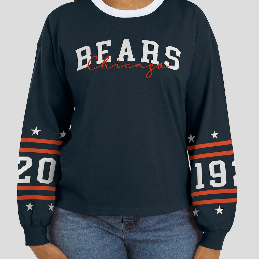 NFL Chicago Bears WEAR by Erin Andrews Women's Sport Long-Sleeve T-Shirt