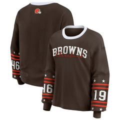 NFL Cleveland Browns WEAR by Erin Andrews Women's Sport Long-Sleeve T-Shirt