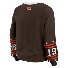NFL Cleveland Browns WEAR by Erin Andrews Women's Sport Long-Sleeve T-Shirt