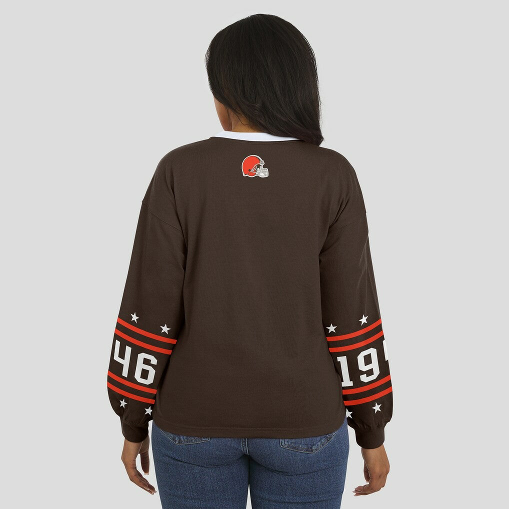 NFL Cleveland Browns WEAR by Erin Andrews Women's Sport Long-Sleeve T-Shirt