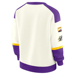 NFL Minnesota Vikings WEAR by Erin Andrews Women's Racing Crew V-Neck Sweatshirt