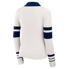 NFL New England Patriots WEAR by Erin Andrews Women's Ribbed Henley Polo Sweater