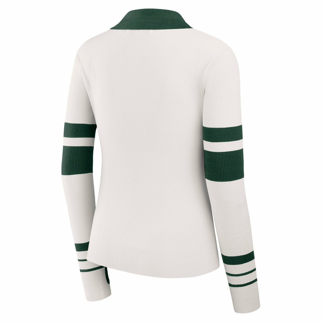 NFL Green Bay Packers WEAR by Erin Andrews Women's Ribbed Henley Polo Sweater