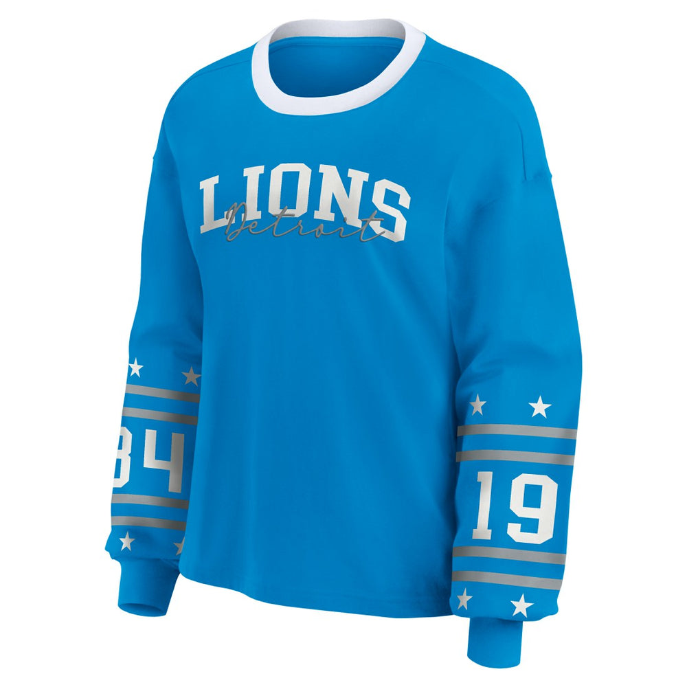 NFL Detroit Lions WEAR by Erin Andrews Women's Plus Size Sport Long-Sleeve T-Shirt