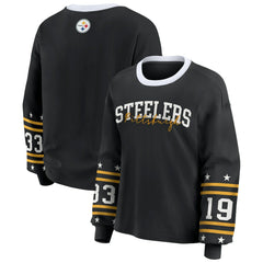 NFL Pittsburgh Steelers WEAR by Erin Andrews Women's Plus Size Sport Long-Sleeve T-Shirt
