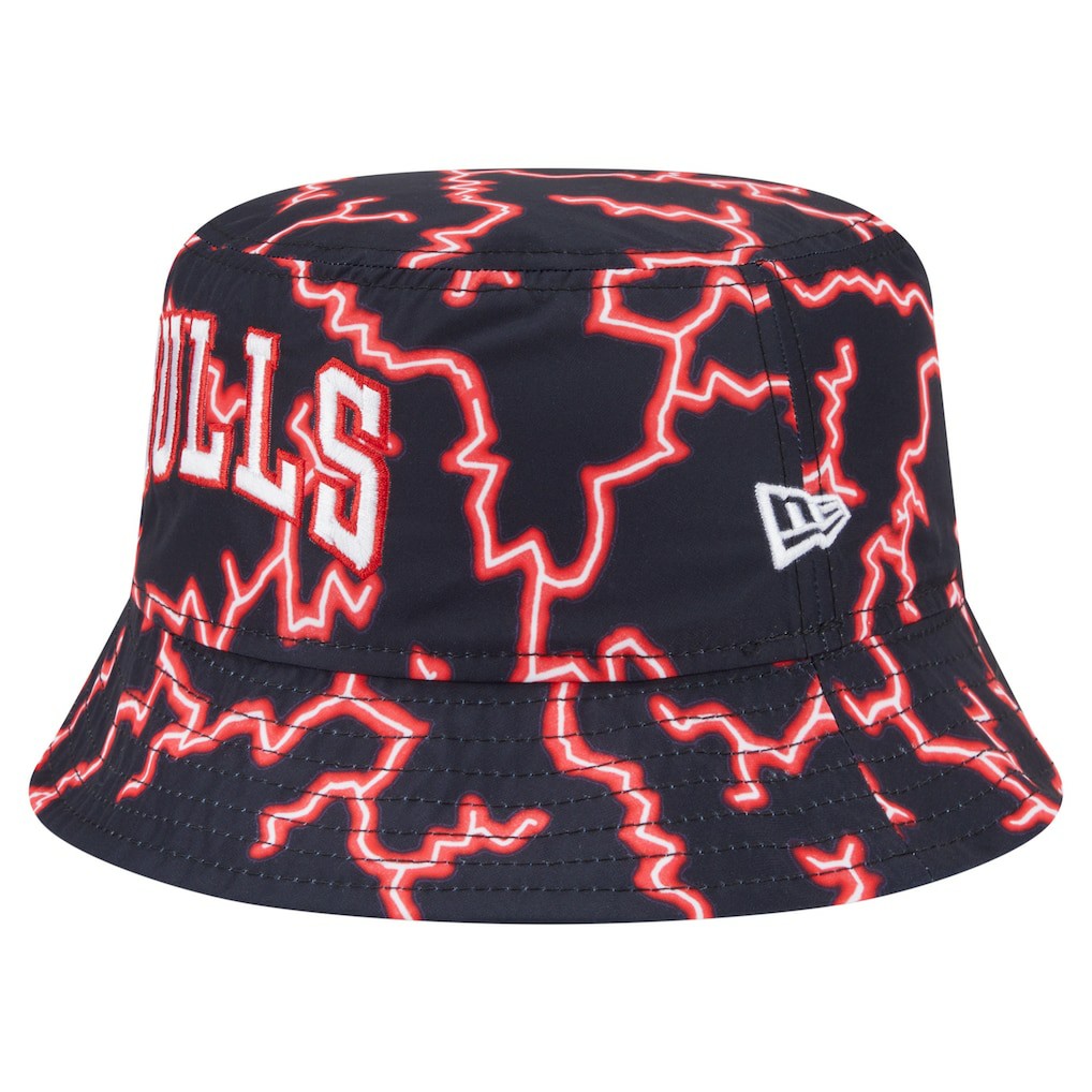 Chicago Bulls Summer Sun and Storm Reversible Bucket Hat - Black/Light Blue | New Era sale