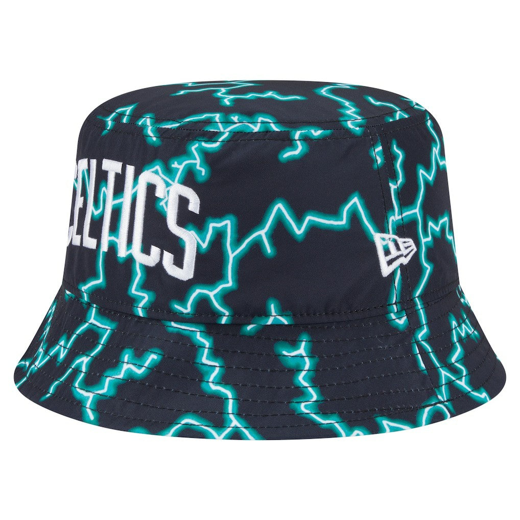 Boston Celtics Summer Sun and Storm Reversible Bucket Hat - Black/Light Blue | New Era sale