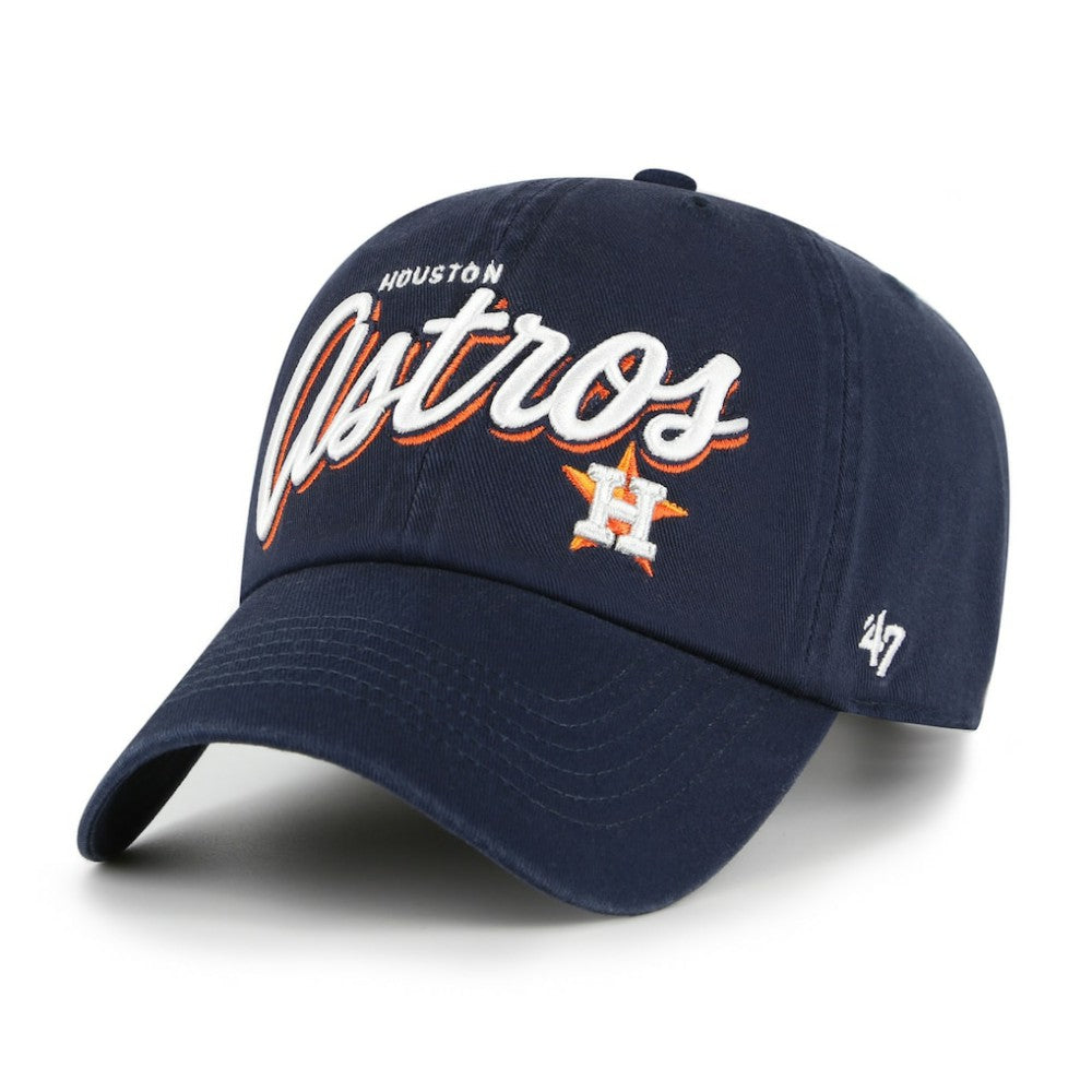Houston Astros Women's Ariana Clean Up Adjustable Hat - Navy | 47 brand