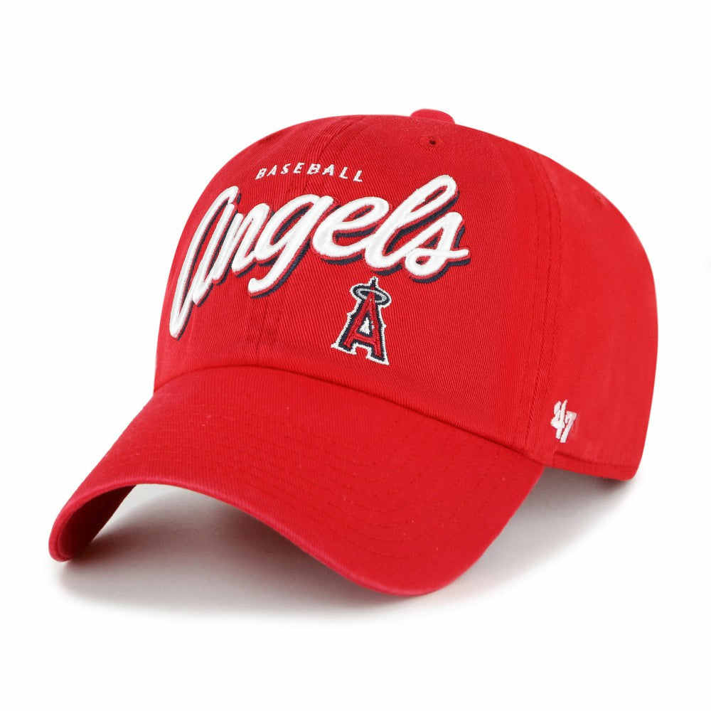 Los Angeles Angels Women's Ariana Clean Up Adjustable Hat - Red | 47 brand