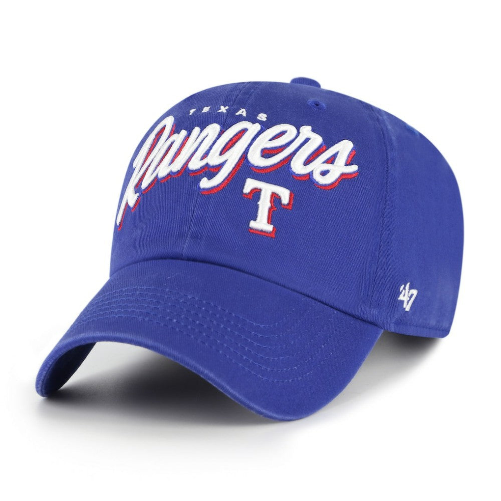 Texas Rangers Women's Ariana Clean Up Adjustable Hat - Royal | 47 brand
