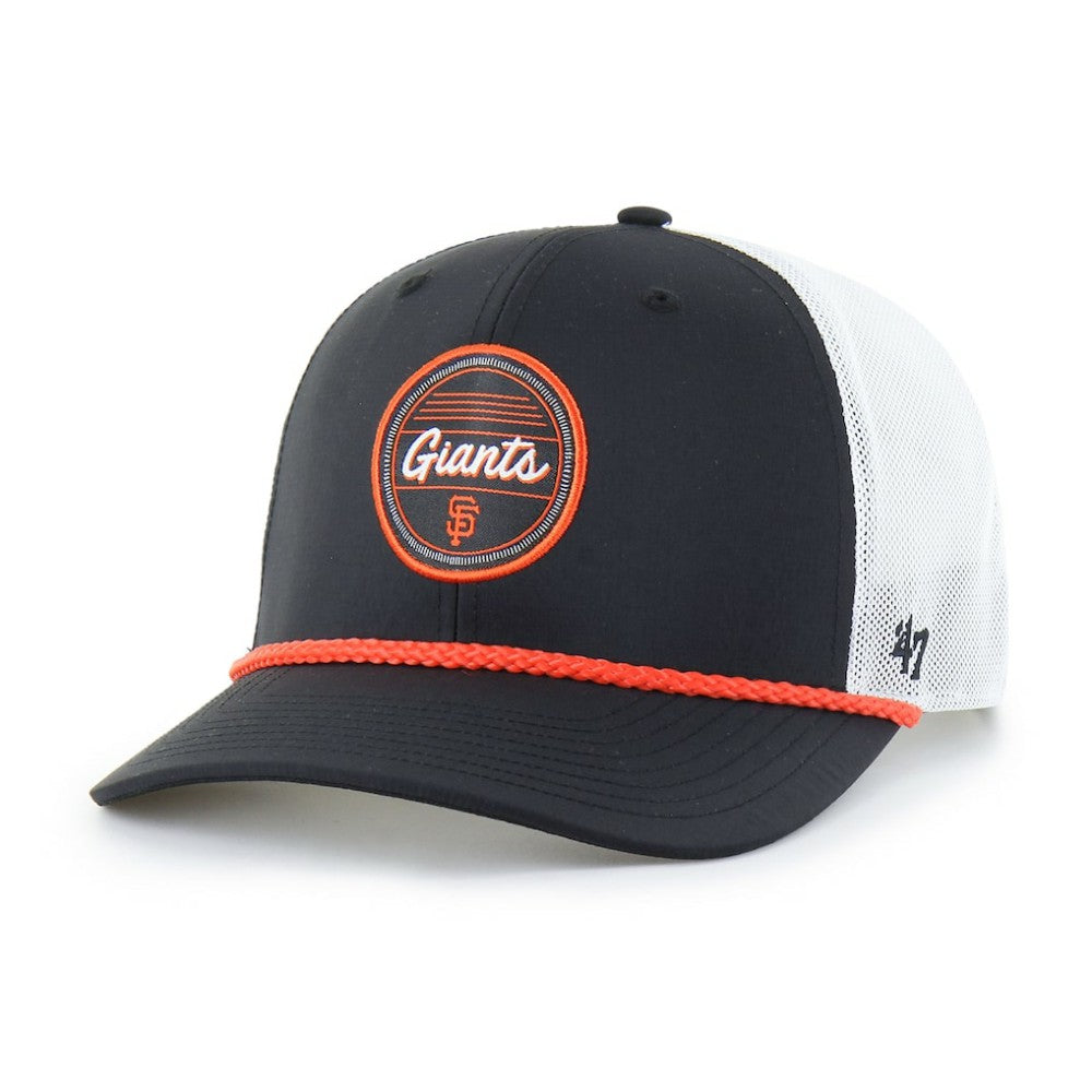 San Francisco Giants Fairway Trucker Adjustable Hat - Black/White | 47 brand
