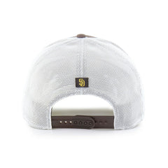San Diego Padres Fairway Trucker Adjustable Hat - Brown/White | 47 brand