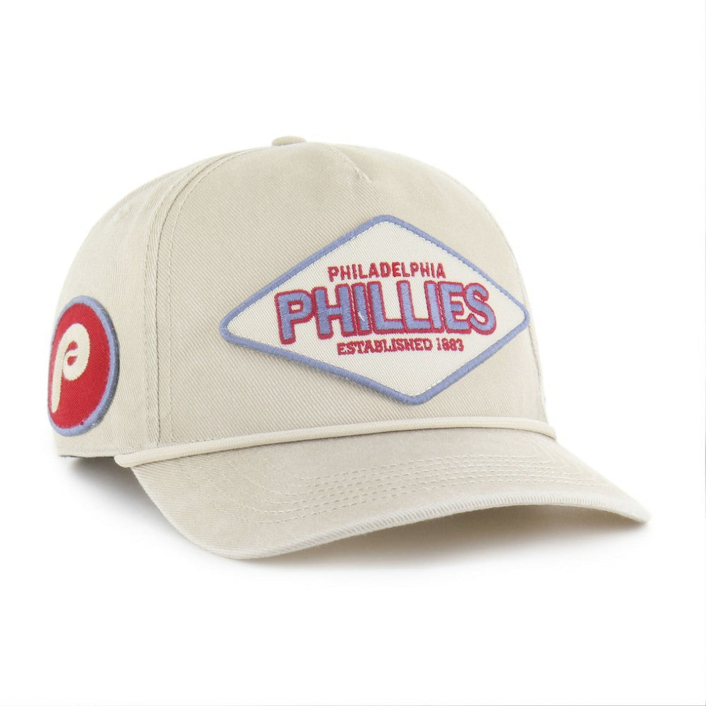 Philadelphia Phillies Cairn Hitch Adjustable Hat - Khaki | 47 brand