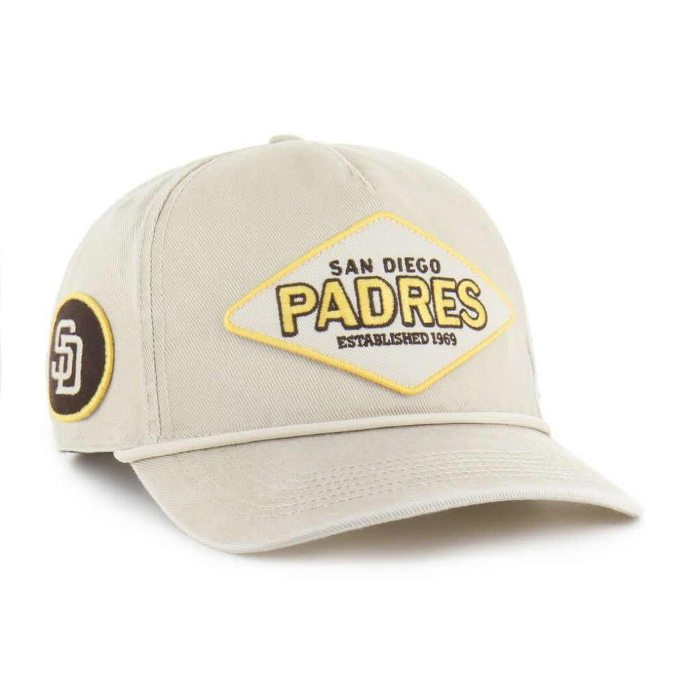 San Diego Padres Cairn Hitch Adjustable Hat - Khaki | 47 brand