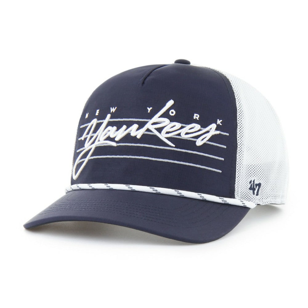 New York Yankees Brrr Downburst Mesh Hitch Adjustable Hat - Navy | 47 brand