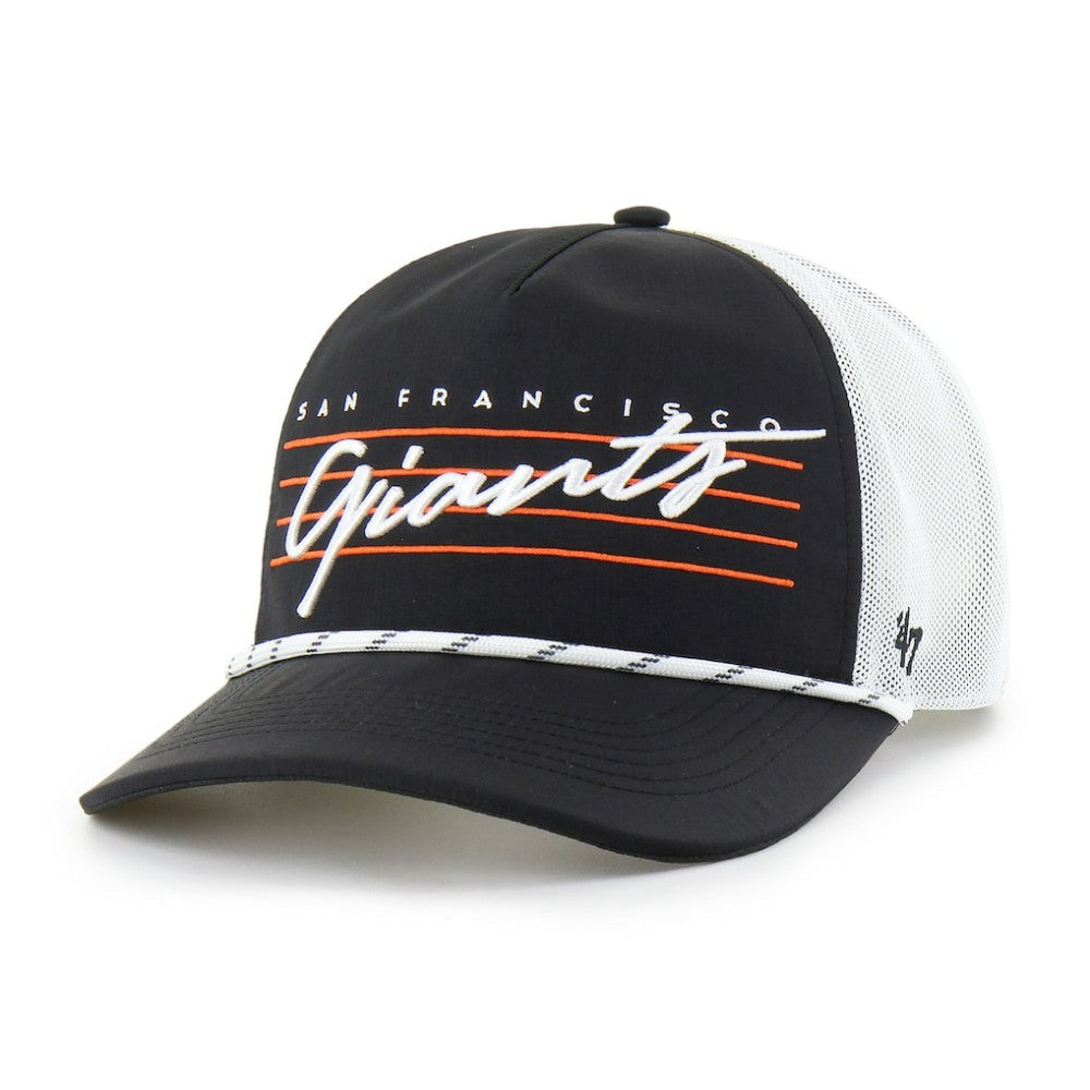 San Francisco Giants Brrr Downburst Mesh Hitch Adjustable Hat - Black | 47 brand