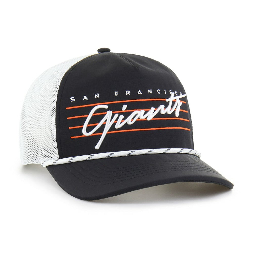 San Francisco Giants Brrr Downburst Mesh Hitch Adjustable Hat - Black | 47 brand