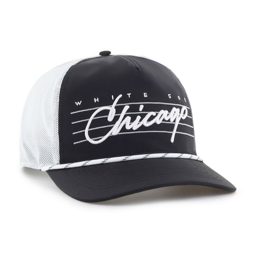 Chicago White Sox Brrr Downburst Mesh Hitch Adjustable Hat - Black | 47 brand