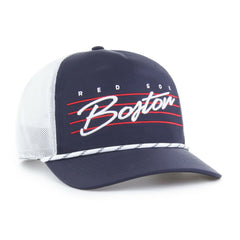 Boston Red Sox Brrr Downburst Mesh Hitch Adjustable Hat - Navy | 47 brand