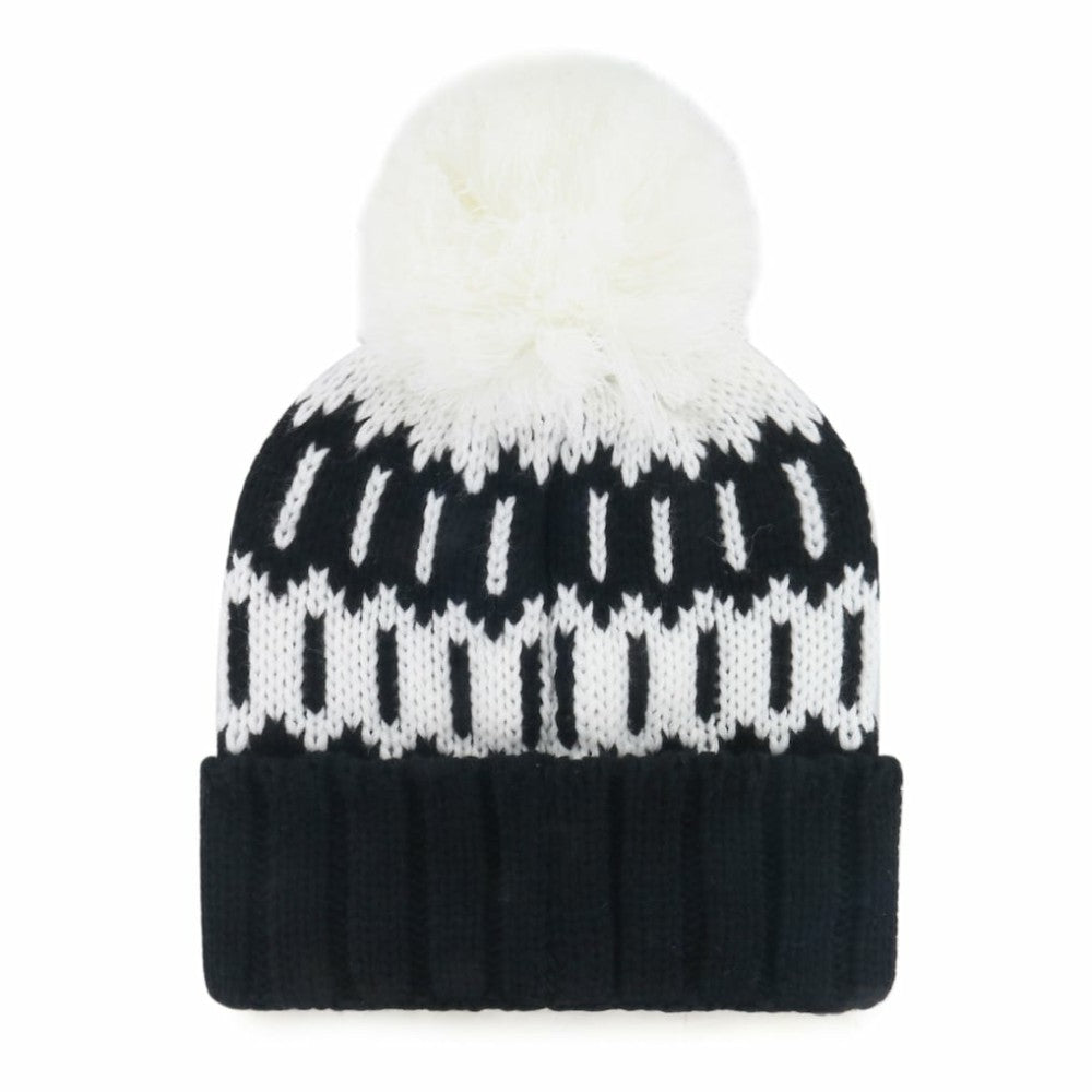 Chicago White Sox Women's Felicity Cuffed Knit Hat with Pom - Black | 47 brand