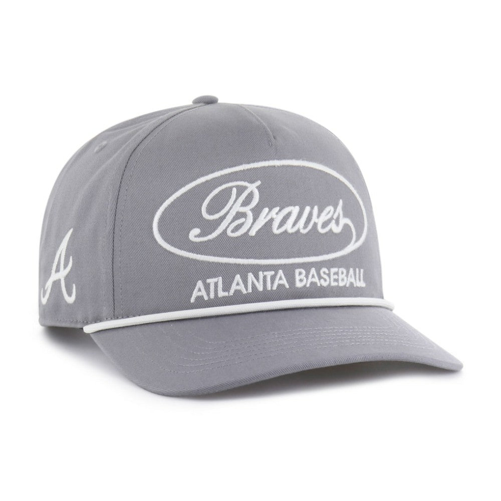 Atlanta Braves Foundational Hitch Adjustable Hat - Gray | 47 brand