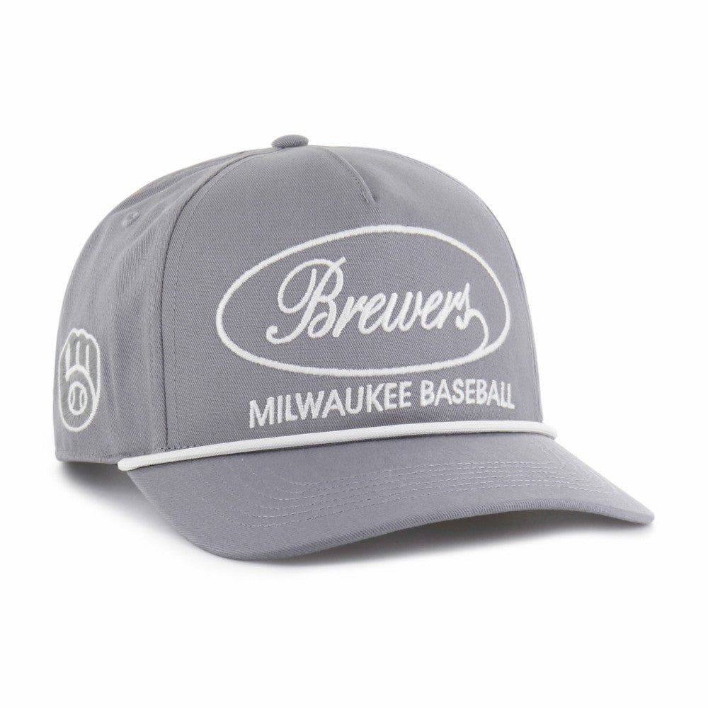 Milwaukee Brewers Foundational Hitch Adjustable Hat - Gray | 47 brand