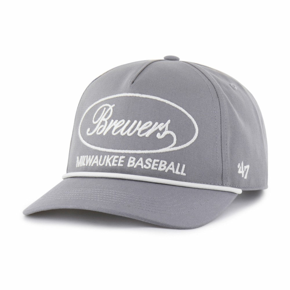 Milwaukee Brewers Foundational Hitch Adjustable Hat - Gray | 47 brand