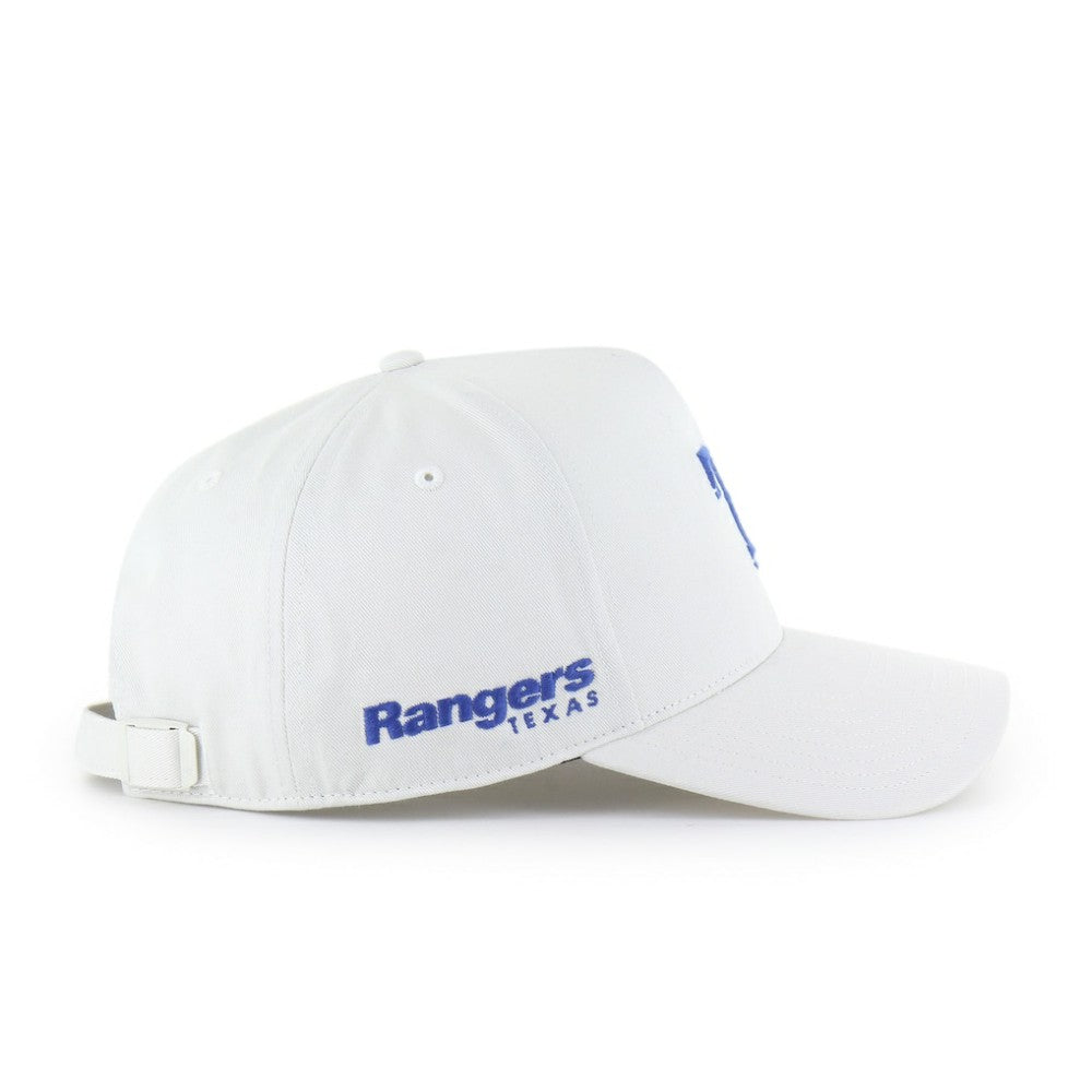 Texas Rangers Foundational Pinch Offside Adjustable Hat - White | 47 brand