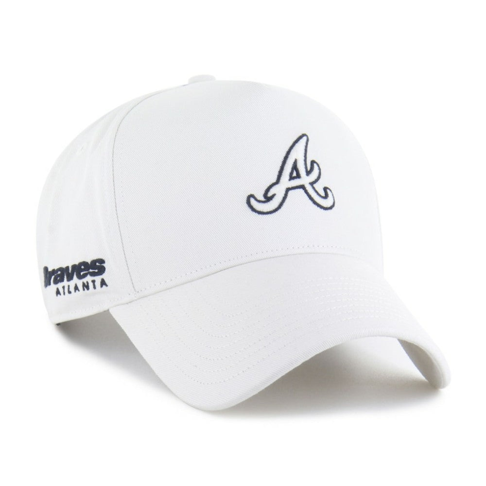 Atlanta Braves Foundational Pinch Offside Adjustable Hat - White | 47 brand