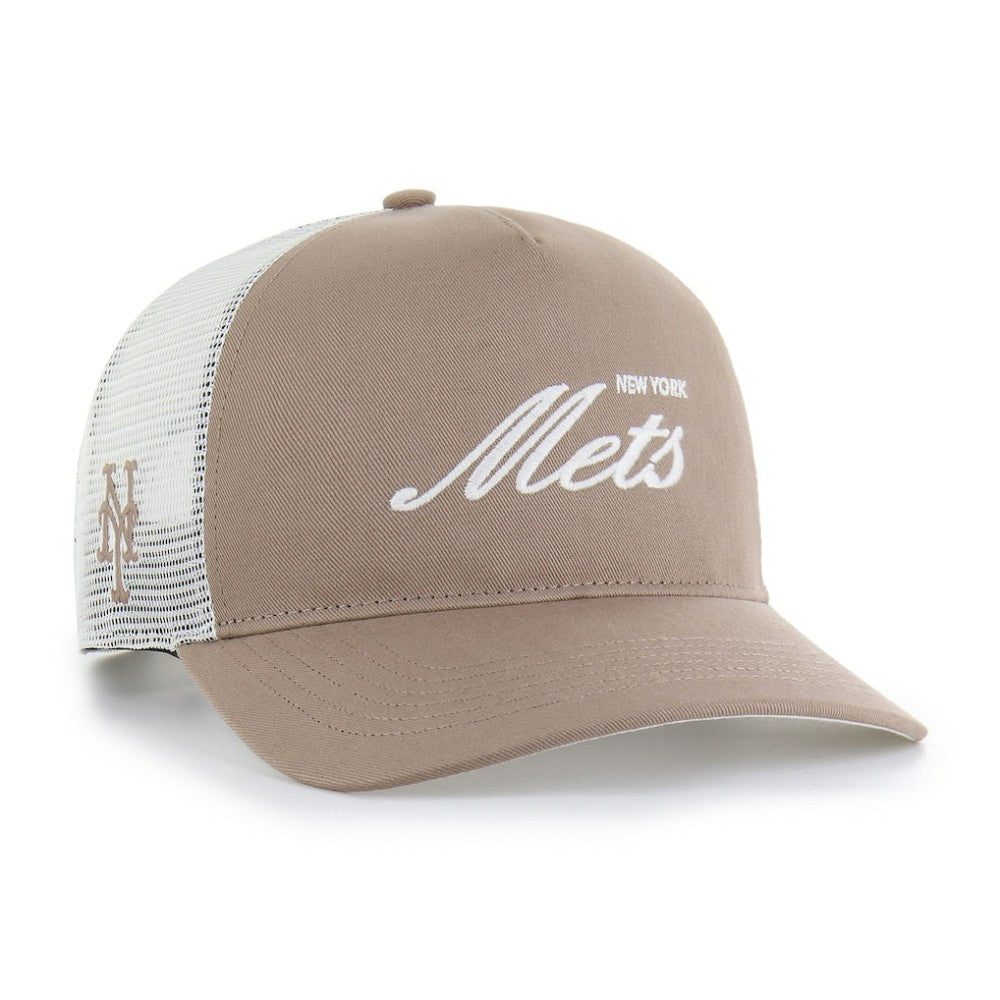 New York Mets Foundational Mesh Hitch Adjustable Hat - Brown | 47 brand