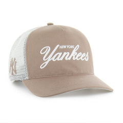 New York Yankees Foundational Mesh Hitch Adjustable Hat - Brown | 47 brand