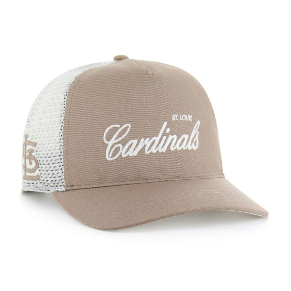 St. Louis Cardinals Foundational Mesh Hitch Adjustable Hat - Brown | 47 brand