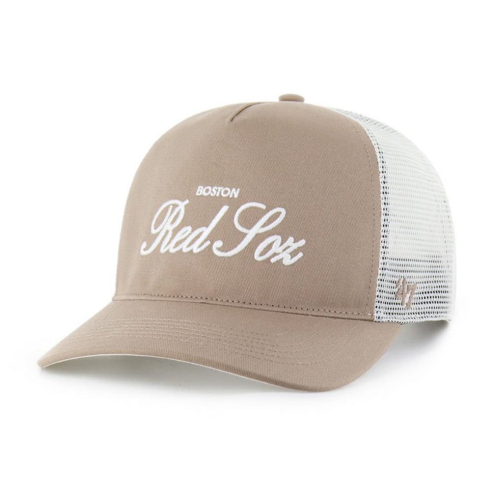 Boston Red Sox Foundational Mesh Hitch Adjustable Hat - Brown | 47 brand
