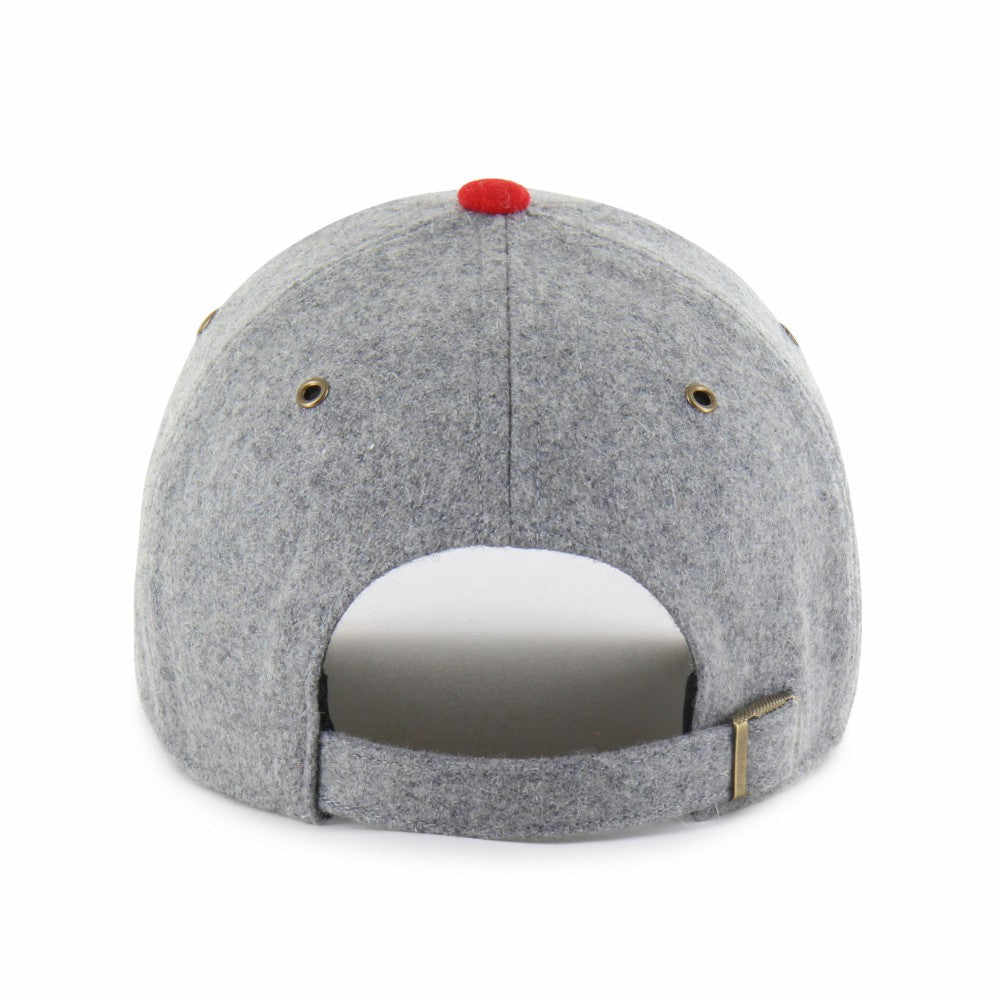 Los Angeles Angels Golden Age Wool Clean Up Adjustable Hat - Gray/Red | 47 brand