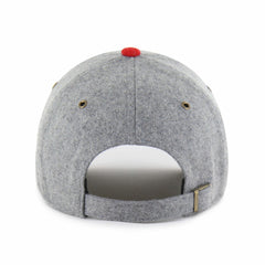 Los Angeles Angels Golden Age Wool Clean Up Adjustable Hat - Gray/Red | 47 brand